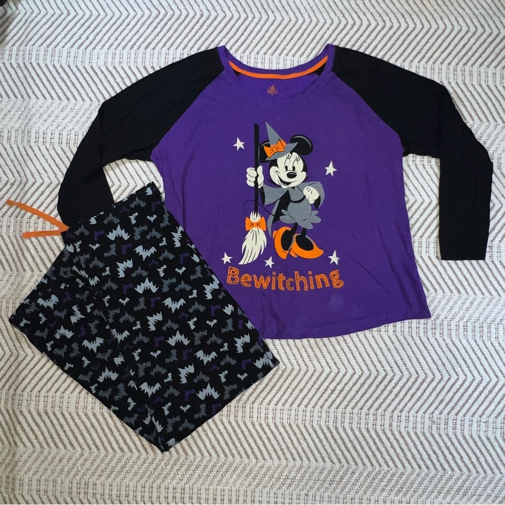 Disney Store Halloween Minnie Mouse Pajama Set Women’s 2XL